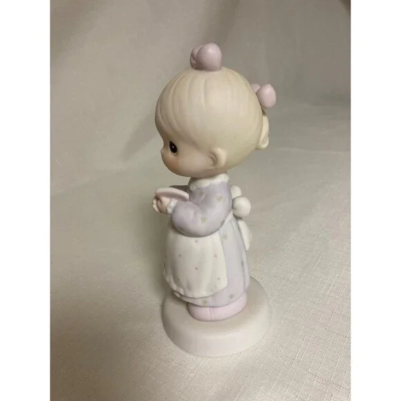Vtg Precious Moments Maternity Pregnancy Figurine Good Lord Always Delivers 1989